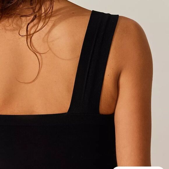 Intimately Free People Black Straight Lines Bralette Bra Size M/L New - Picture 2 of 15